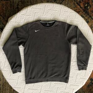 Nike Club Fleece Gray Crewneck Sweatshirt Small Swoosh Men’s S Y2K Basics